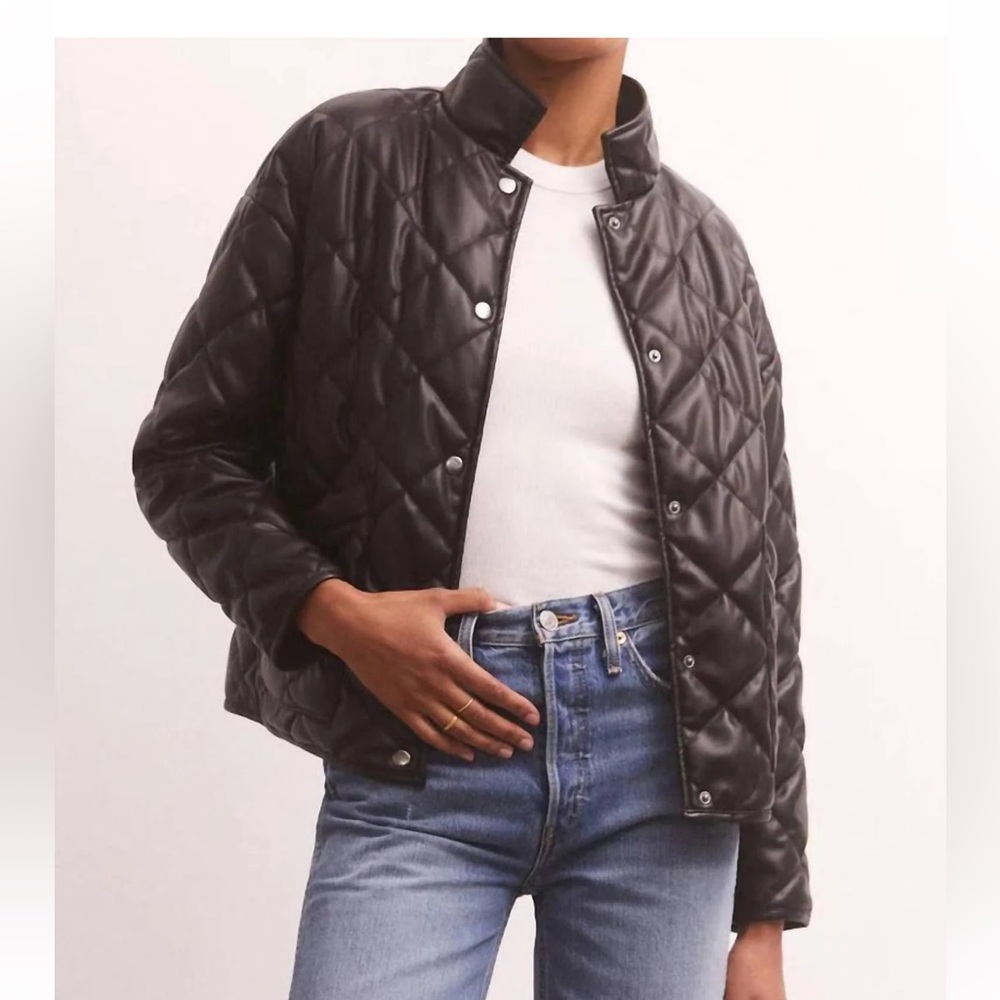 Z Supply Black Quilted Women's Jacket
